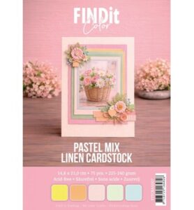 Find IT Color Linen Cardstock Pack A5 – Pastel Mix
