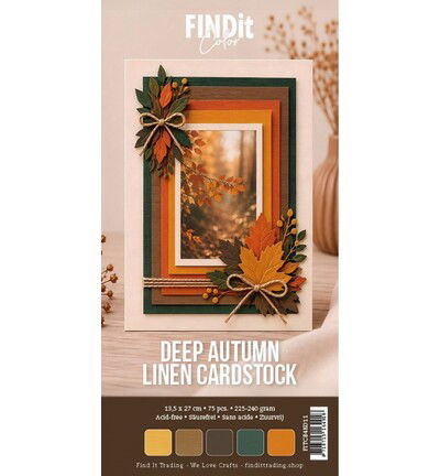 Find It Color – Linen Cardstock Pack 4K – Deep Autumn Pack