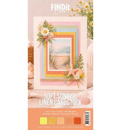 Find It Color – Linen Cardstock Pack 4K – Sunset Warm Pack