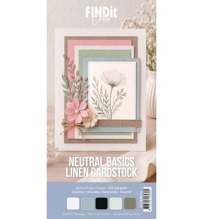 Find It Color – Linen Cardstock Pack 4K – Neutral Basics Pack