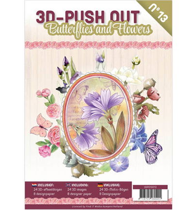 Find IT 3D Push-Out Book 13 – Vlinders en bloemen