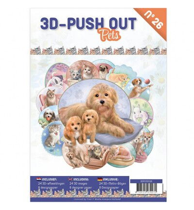 Find IT 3D Push-Out Book 26 – Huisdieren