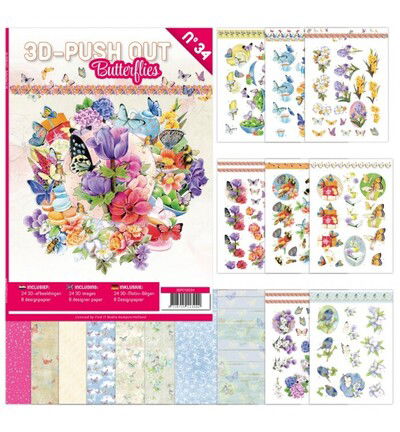 Find IT 3D Push-Out Book 34 – Vlinders