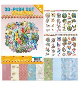 Find IT 3D Push-Out Book 46 – Kleurrijke vogels