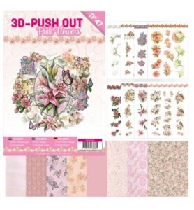 Find IT 3D Push-Out Book 47 – Roze bloemen