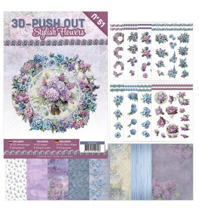 Find IT 3D Push-Out Book 51 – Stijlvolle bloemen