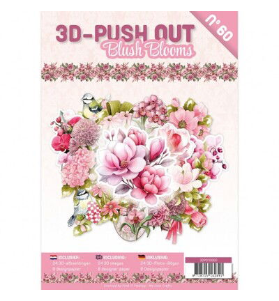 Find IT 3D Push-Out Book 60 – Zachtroze bloemen
