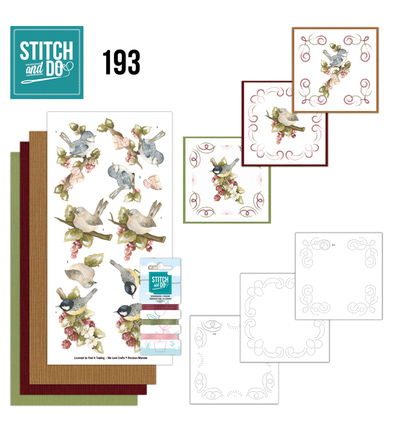 Stitch & Do Borduurset – Precious Marieke – Vogels en bessen