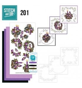 Stitch & Do Borduurset – Amy Design – Paarse kerst