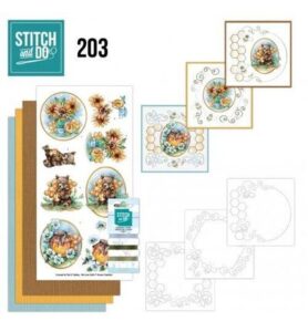 Stitch & Do Borduurset – Yvonne Creations – Bij en honing