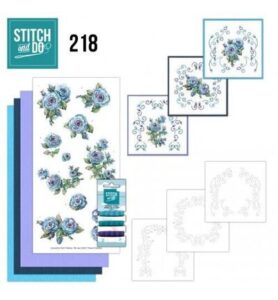Stitch & Do Borduurset – Yvonne Creations – Bloeiend blauw