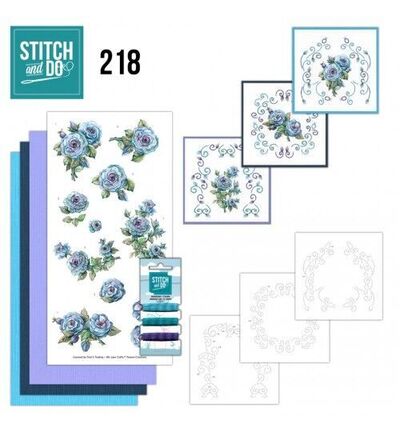 Stitch & Do Borduurset – Yvonne Creations – Bloeiend blauw