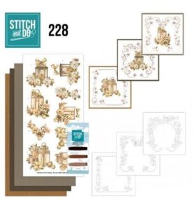 Stitch & Do Borduurset – Gouden winterkerst