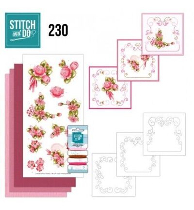 Stitch & Do Borduurset – Zachtroze bloesem