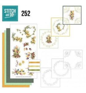 Stitch & Do Borduurset – Precious Marieke – Gele bloemen