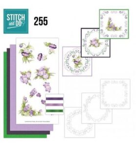 Stitch & Do Borduurset – Precious Marieke – Paarse bloesem