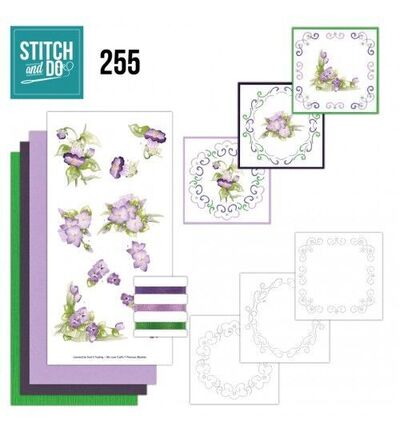 Stitch & Do Borduurset – Precious Marieke – Paarse bloesem