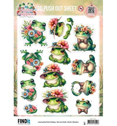 Berrie’s Beauties 3D Push-out – Joyful Hoppers – Bouquet Of Joy