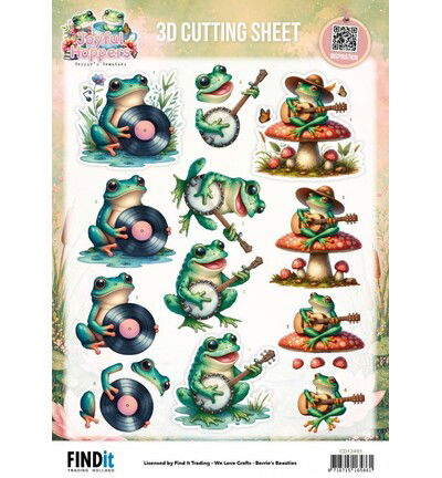 Berrie’s Beauties 3D-knipvel 10 stuks – Joyful Hoppers – Hopping Harmony