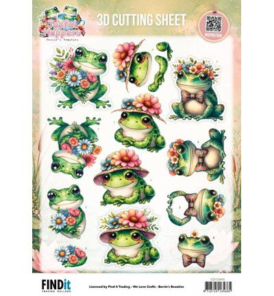 Berrie’s Beauties 3D-knipvel 10 stuks – Joyful Hoppers – Bouquet Of Joy
