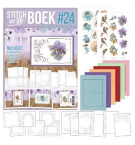 Stitch & Do Boek A6 – 24 Vogels en bijen