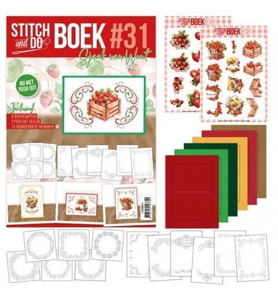 Stitch & Do Boek A6 – 31 Zoete aardbeien