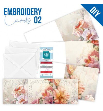 Find IT Stitch & Do Cards 02 – Rode bloemen