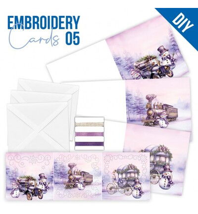 Find IT Stitch & Do Cards 05 – Berries Beauties – Paarse kerst
