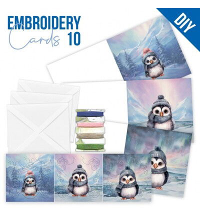 Find IT Stitch & Do Cards 10 – Berries Beauties – Schattige pinguïns