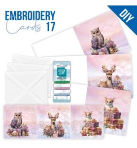 Find IT Stitch & Do Cards 17 – Berries Beauties – Pastelpaarse kerst