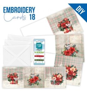 Find IT Stitch & Do Cards 18 – Yvonne Creations – Bloemige kerst