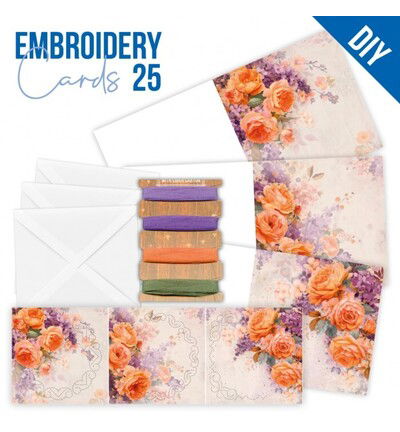 Find IT Stitch & Do Cards 25 – Berries Beauties – Oranje rozen