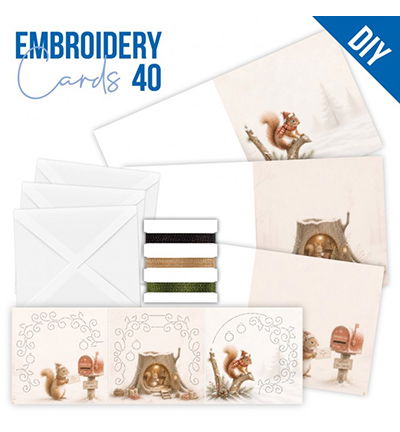 Stitch and Do Cards 40 – Christmas Squirrel