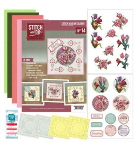 Find IT Stitch & Do on Colour 14 – Yvonne Creations – Sierlijke bloemen