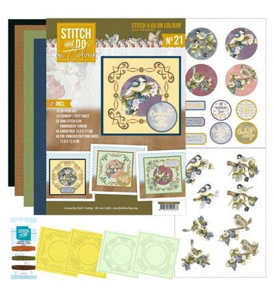 Find IT Stitch & Do on Colour 21 – Precious Marieke – Vogels en bessen