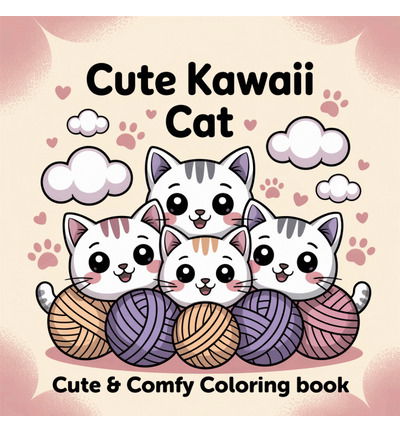 Findit Color Kleurboek – Schattige kawaii kat