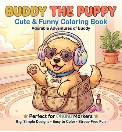 Findit Color Mini kleurboek – Buddy de puppy