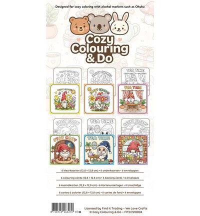 Findit Color Kleurkaartenset – Vrolijke kabouters