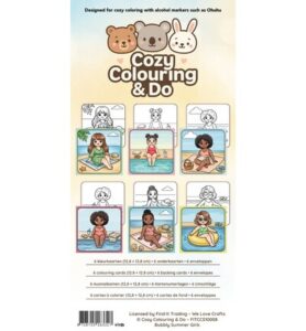 Findit Color Kleurkaartenset – Bubbly zomermeisjes