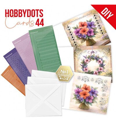 Hobbydots Cards 44 – Zonnige tuinbloemen