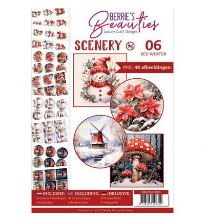 Push-Out Book Scenery 06 – Rode winter