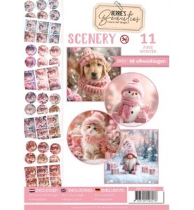 Push-Out Book Scenery 11 – Roze winter