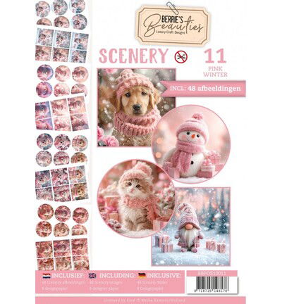 Push-Out Book Scenery 11 – Roze winter