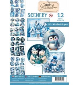 Push-Out Book Scenery 12 – Blauwe winter