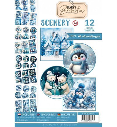 Push-Out Book Scenery 12 – Blauwe winter