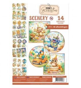 Push-Out Book Scenery 14 – Verjaardagssafari