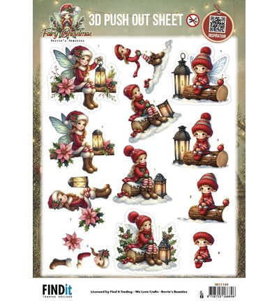 Berrie’s Beauties 3D Push-out – Fairy Christmas – Lantern