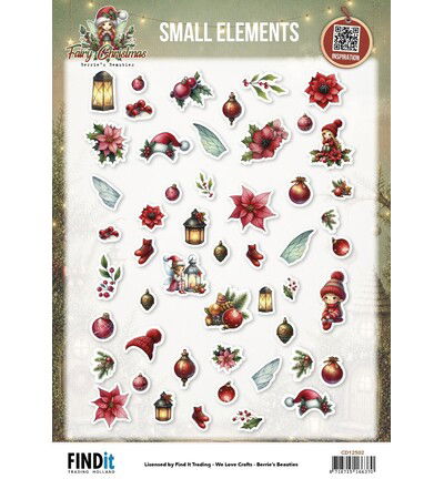 Berrie’s Beauties Knipvel 10 stuks – Fairy Christmas – Small Elements