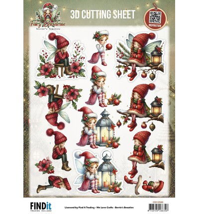 Berrie’s Beauties 3D-knipvel 10 stuks – Fairy Christmas – A Little Sad