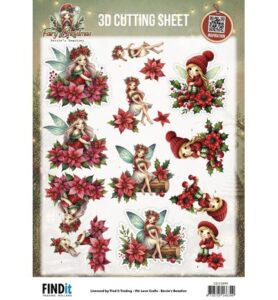 Berrie’s Beauties 3D-knipvel 10 stuks – Fairy Christmas – Poinsettia